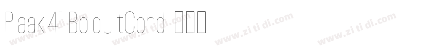 Plaak 41 BoldUltCond字体转换